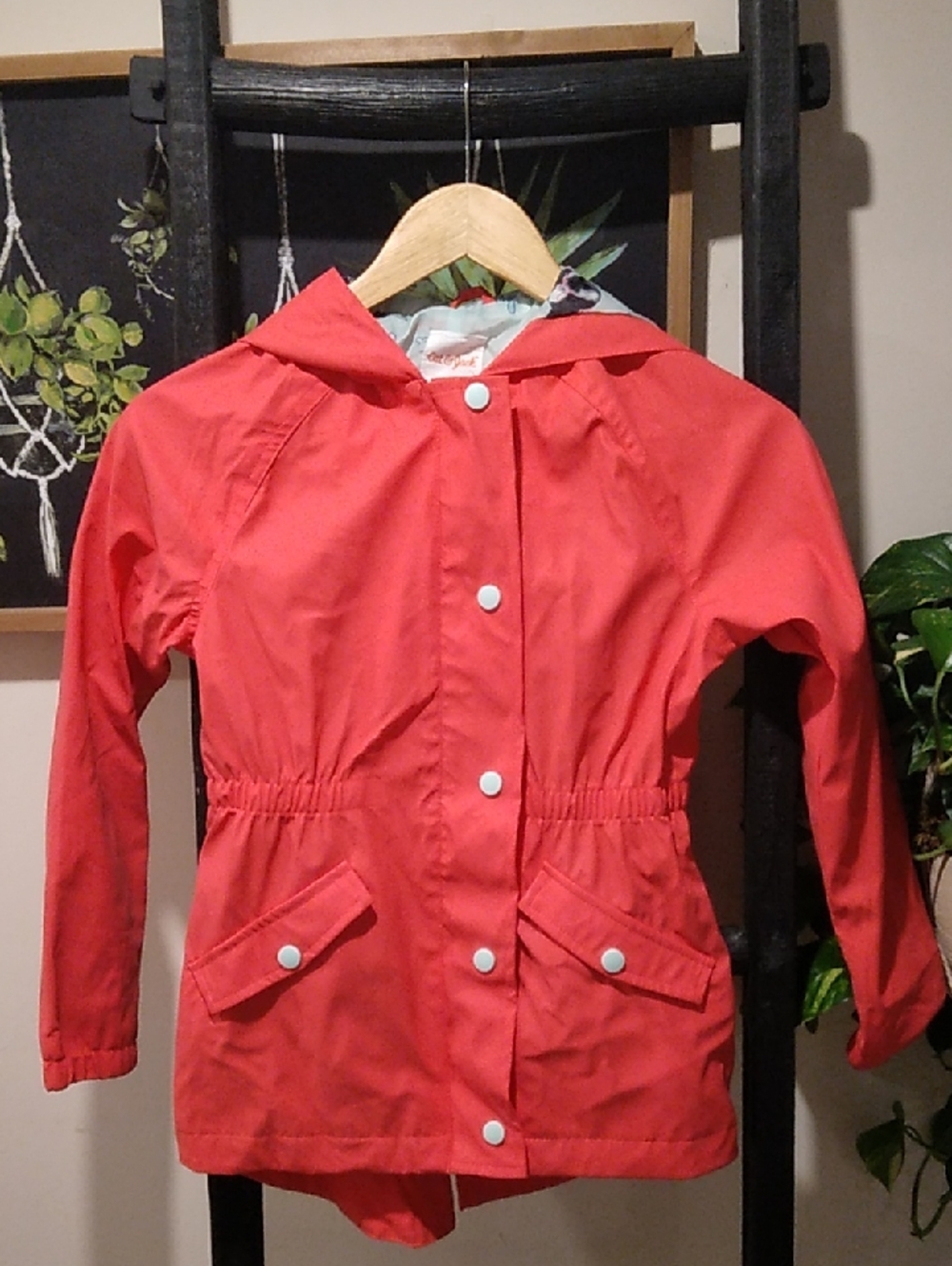 Girls Cat & Jack Raining Cats & Dogs Rain Jacket